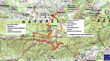 Parcours Trail Nocturne de Bonnieux 2012 - copyright association Bonnieux Run and Bike